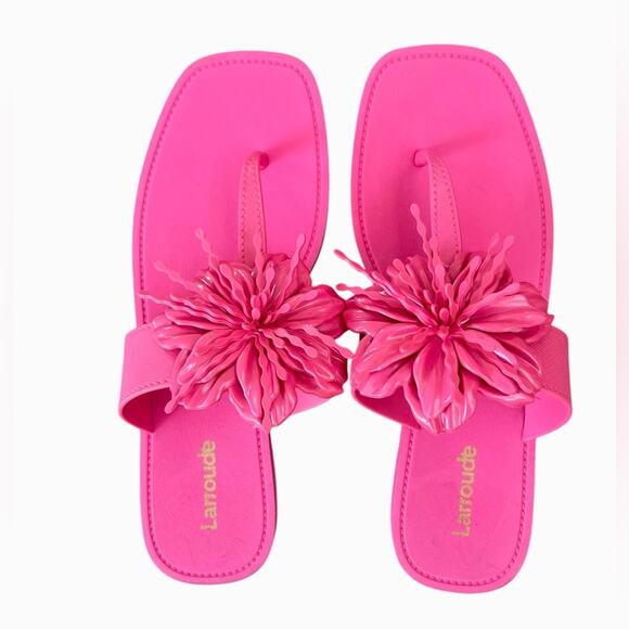 *Larroude’ Hibiscus Sandals – Sz 10/11 - Picture 5 of 9